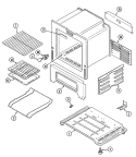 OVEN / BASE Diagram and Parts List for C31315XBT  Crosley Range