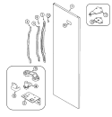 FRESH FOOD OUTER DOOR Diagram and Parts List for CS21F2W  Crosley Refrigerator