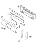 CONTROL PANEL Diagram and Parts List for DCF3305BT  Amana Range