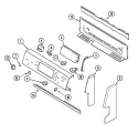 CONTROL PANEL Diagram and Parts List for MER5880BAW  Maytag Range