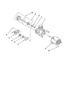Pump And Motor Parts Diagram and Parts List for CDB4000XB0  Magic Chef Dishwasher