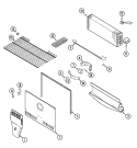 FREEZER COMPARTMENT Diagram and Parts List for CTN1511GEW  Magic Chef Refrigerator