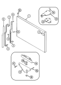 FREEZER OUTER DOOR (REV 10) Diagram and Parts List for CT19G4W  Crosley Refrigerator