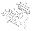 CONTROL PANEL Diagram and Parts List for MER5870BAW  Maytag Range