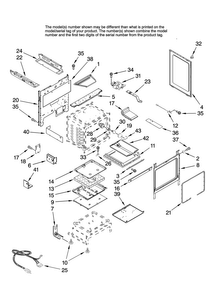 Chassis Parts Diagram and Parts List for MGR5751BDS18  Maytag Range