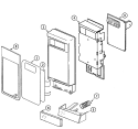 CONTROL PANEL Diagram and Parts List for JMC8100ADB  Jenn-Air Microwave