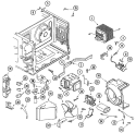 INTERNAL CONTROLS Diagram and Parts List for JMC8100ADB  Jenn-Air Microwave