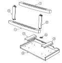 27`` & 30`` JENN - AIR MICROWAVE TRIM Diagram and Parts List for UMC5100ADW  Maytag Microwave