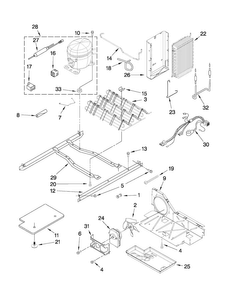 Unit Parts Diagram and Parts List for MSD2573VES03  Maytag Refrigerator