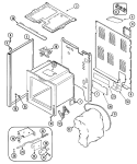 BODY Diagram and Parts List for JER8750BAW  Jenn-Air Range