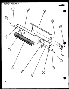 Blower Assembly 1 Diagram and Parts List for PTC12300ER P9812515R Amana Air Conditioner