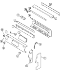 Part Location Diagram of WP5701M486-60 Whirlpool Electronic Control Board with Touchpad