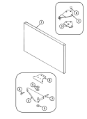 FREEZER OUTER DOOR Diagram and Parts List for S40STRP  Maytag Refrigerator