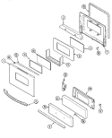 Part Location Diagram of 74005098 Whirlpool GLASS-DOOR