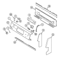 CONTROL PANEL Diagram and Parts List for MER6772BCQ  Maytag Range