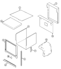 BODY Diagram and Parts List for MEW6530CAS  Maytag Wall Oven