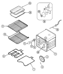 OVEN Diagram and Parts List for MEW6530CAS  Maytag Wall Oven