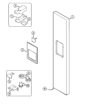 FREEZER OUTER DOOR Diagram and Parts List for S60STRP  Maytag Refrigerator