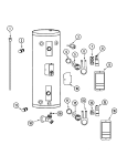 BODY Diagram and Parts List for HM3502HMTE4  Maytag Water Heater