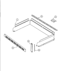MICROWAVE TRIM & ATTACHMENTS Diagram and Parts List for MMW5530CAB  Maytag Wall Oven