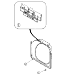 DOOR SHROUD & DOOR LATCH ASSEMBLY Diagram and Parts List for MAH7550AGW  Maytag Washer