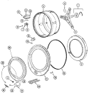 SPINNER ASSEMBLY & OUTER TUB COVER Diagram and Parts List for MAH7550AGW  Maytag Washer
