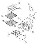 OVEN Diagram and Parts List for JJW8530CCB  Jenn-Air Wall Oven