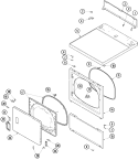 Part Location Diagram of 40045301CP Whirlpool PANEL, ACCESS (BSQ)