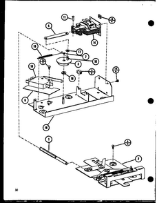 Section 9 Diagram and Parts List for RCR-7 P85515-6S Amana Range