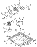 MOTOR DRIVE Diagram and Parts List for MDE7550AGW  Maytag Dryer