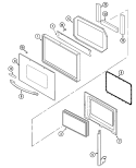 Part Location Diagram of WP5700M868-60 Whirlpool Window Pack Assembly