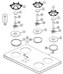 Part Location Diagram of 74005346 Whirlpool PAN- BURNE