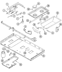 GAS CONTROLS & BURNER BOX Diagram and Parts List for JGD8348CDP  Jenn-Air Cooktop