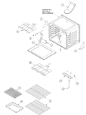 CAVITY Diagram and Parts List for ACF4215AB PACF4215AB1 Amana Range
