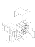 OUTER CASE Diagram and Parts List for RFS12SW2 P1327712M Amana Microwave