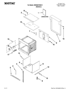 Part Location Diagram of 3608F084-70 Whirlpool TRIM-OVEN