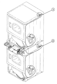 Harnesses 2 Diagram and Parts List for SSG109WF  Speed Queen Dryer