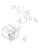 ELECTRICAL COMPONENTS Diagram and Parts List for RCS10 P1327703M Amana Microwave