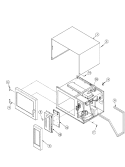 OUTER CASE Diagram and Parts List for RCS10 P1327703M Amana Microwave