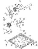 MOTOR DRIVE Diagram and Parts List for MDG7758AWQ  Maytag Dryer