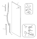 FRESH FOOD OUTER DOOR Diagram and Parts List for ARS2760BW  Amana Refrigerator