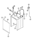 CABINET Diagram and Parts List for PAV2360AWW  Maytag Washer