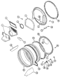TUMBLER Diagram and Parts List for MDG16CSBGW  Maytag Dryer