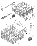 TRACK & RACK ASSEMBLY Diagram and Parts List for MDB9150AWQ  Maytag Dishwasher