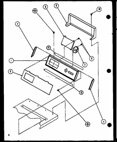 Section 4 Diagram and Parts List for LW3903L-P1122404L  Amana Washer