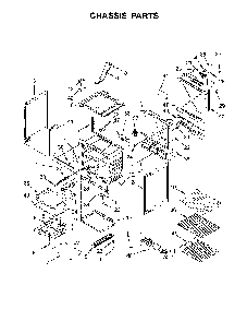 Chassis Parts Diagram and Parts List for 66495223710  Kenmore Range