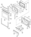 Part Location Diagram of 74006406 Whirlpool GLASS-DOOR