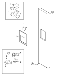 FREEZER OUTER DOOR Diagram and Parts List for KGU57990KD  Maytag Refrigerator