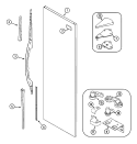 FRESH FOOD OUTER DOOR Diagram and Parts List for PSB2352GRW  Maytag Refrigerator