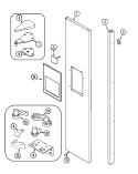 FREEZER OUTER DOOR (MSD2756GES) Diagram and Parts List for MSD2756GES  Maytag Refrigerator